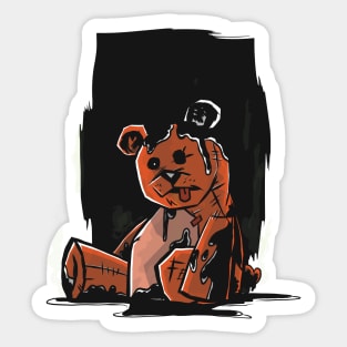 Dark Teddy bear Sticker